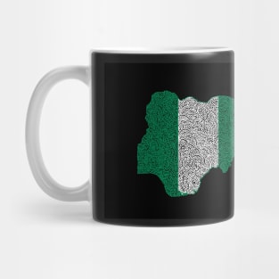 Nigeria Map Design Mug